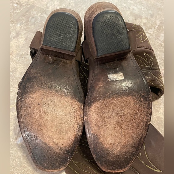 Size 5.5 Liberty Black Golden Eagle embroidered boots - Picture 2 of 6